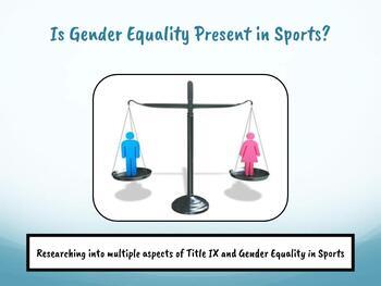 Preview of Gender Equality in Sports & Title IX - Online Distance Learning