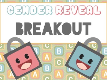 Preview of Gender Reveal Breakout/Escape the Room