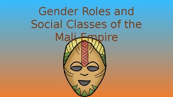 Preview of Gender Roles and Social Classes in the Mali Empire Pack