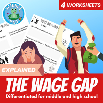 Preview of Gender Wage Gap Netflix Explained Worksheets | Current Events Pay Equity Issue
