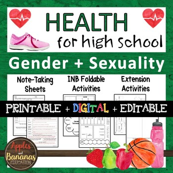 Gender And Sexuality Interactive Note Taking Materials Tpt