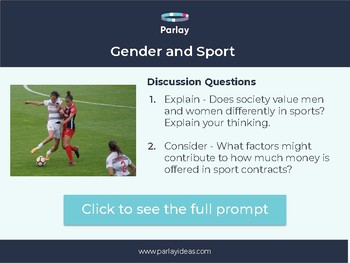 Preview of Gender and Sport Discussion Prompt