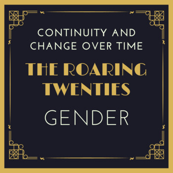 Preview of Gender in the 1920s Continuity and Change Over Time Analysis with Documents