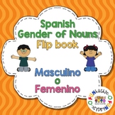 Gender of Nouns in Spanish- Masculino ó Femenino Flip Book