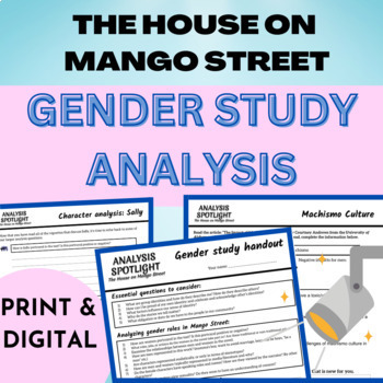 Preview of Gender study: The House on Mango Street Unit- activities, essay