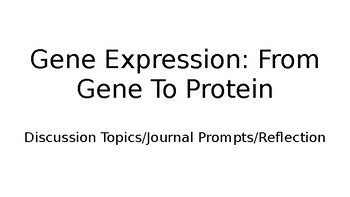 Preview of Gene Expression-From Gene To Protein "Would You Rather Be?"