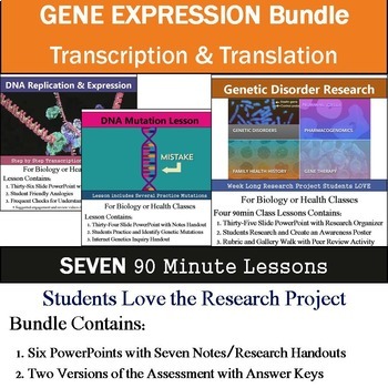 Preview of Gene Expression - Central Dogma - Transcription & Translation Unit Bundle