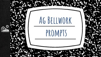 Preview of General Agriculture Bellwork