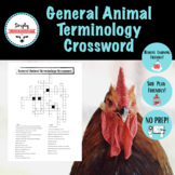General Animal & Livestock Terminology Crossword Review- N