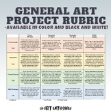 General Art Rubric for Art Projects and Lessons for High S