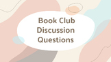 General Book Club/Literature Circle Questions. No Prep!