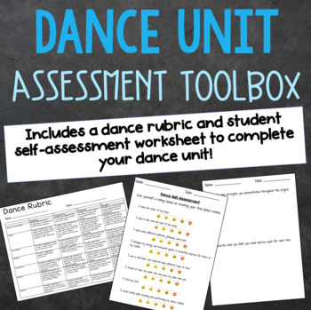 Preview of General Dance Rubric and Student Self-Assessment