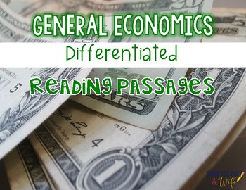 Preview of Economics {Differentiated Reading Passages & Questions}