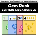 Preview of General Elementary Music Center Games Bundle - Singing, Notes, Rhythms, Recorder