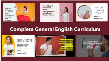 Preview of General English for Adults & Teens Complete Lesson Package