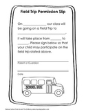 General Field Trip Permission Slip Form