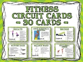 Fitness Circuit Training Cards - 30 Cards