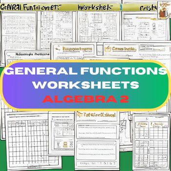 Preview of General Functions Worksheets Algebra 2