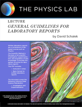 Preview of High School Science - Lecture: General Guidelines for Laboratory Reports