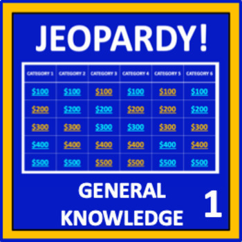Preview of General Knowledge Jeopardy: Set 1