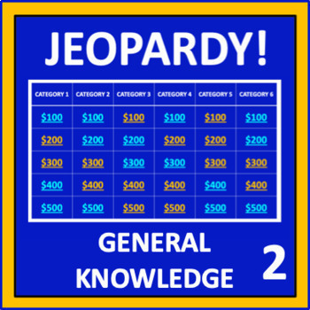 Preview of General Knowledge Jeopardy: Set 2