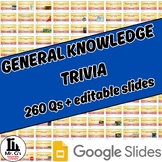 General Knowledge Trivia (with editable slides)