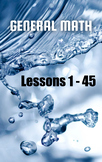 General Math, Lessons 1 - 45