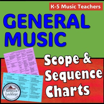 Preview of General Music Scope & Sequence Charts