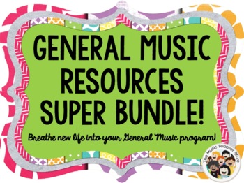 Preview of General Music Teaching and Learning Resources Super Bundle!