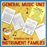 General Music Unit: Introduction to Instrument Families