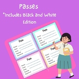 Passes for Students *includes black and white edition