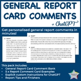General Report Comments + ChatGPT