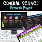 General Science Research Inquiry Project *Editable* 
