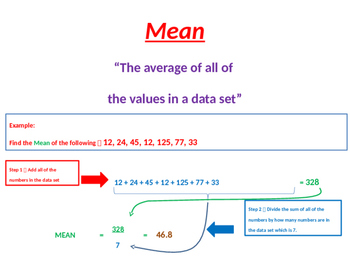 Preview of General Statistics - Mean, Median, Mode, Range and Mean Absolute Deviation