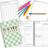 Undated and Printable Teacher Planner