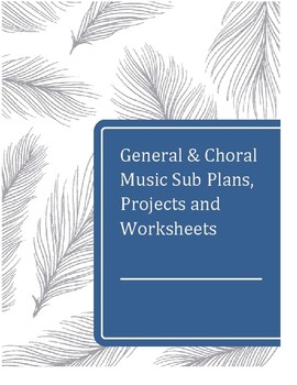 Preview of General & Vocal Music Sub Plans