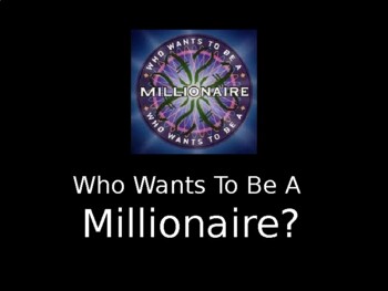 Preview of General knowledge Quiz and game.  Who Wants To Be A Millionaire
