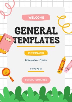 Preview of General teaching templates: 34 different templates to use
