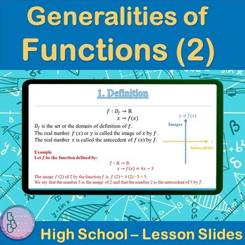 Preview of Generalities of Functions (part 2) | High School Math PowerPoint Lesson Slides