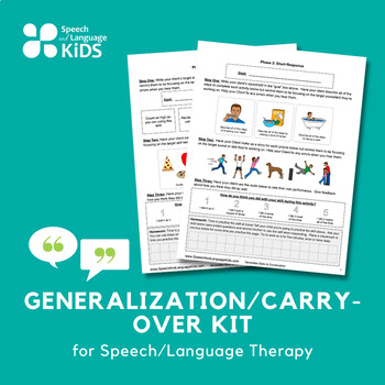 Articulation Therapy Carry-Over Program - Speech And Language Kids