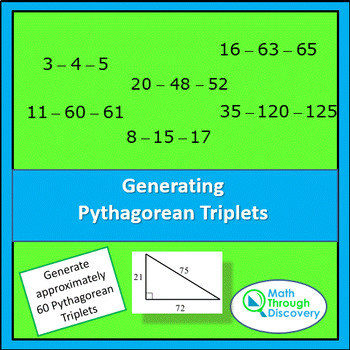 Preview of Generating Pythagorean Triplets
