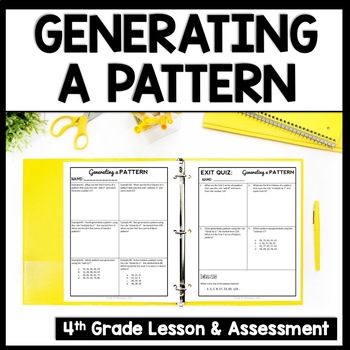 Preview of 4th Grade Patterns Worksheets: Extending Patterns from Rules, Numerical Patterns