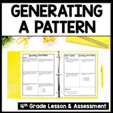4th Grade Patterns Worksheets: Extending Patterns from Rul