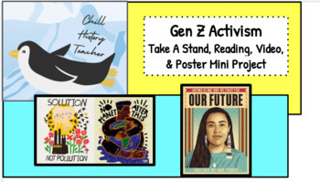Preview of Generation Z Activism Activity & Poster Mini Project