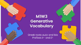 Generative Vocabulary Module 1 Week 3