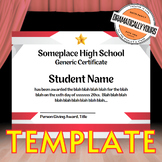Generic Award Certificate Canva Template 05