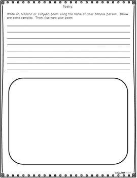 Generic Blank Research Flipbook Project Bundle, Activities by Cathy Ruth