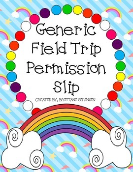 Preview of Generic Classroom Field Trip Permission Slip
