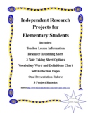Generic Independent Research Project for Elementary Students