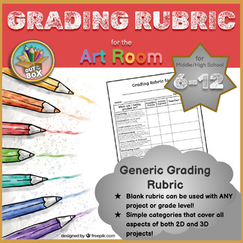 Preview of Generic Project Rubric - Use with ANY Art Project!
